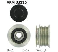 SKF Dispositivo ruota libera alternatore VKM 03116 per VW Audi Seat Skoda