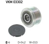 Frizione alternatore puleggia VKM 03302 SKF per CITROËN FORD FIAT PEUGEOT LANCIA