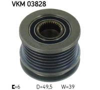 Frizione alternatore puleggia VKM 03828 SKF per MERCEDES-BENZ CHRYSLER JEEP