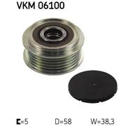 Frizione alternatore puleggia VKM 06100 SKF per TOYOTA AVENSIS VERSO COROLLA