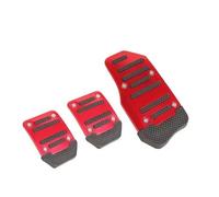 Frizione Automobilistico In Lega Alluminio Pedale In Lega Di Alluminio Antiscivolo In Lega Di Alluminio Tipo Universale Acceleratore Freno Frizione Modificato Freno Frizione(Manual-Red)