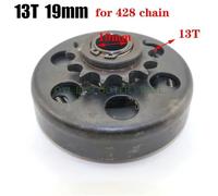 Frizione centrifuga 19/20MM Foro interno 13T 3/4 pollici compatibile con 428 parti di biciclette a catena Kart(19MM)