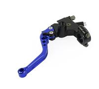 Frizione Del Cavo Della Leva Supporto Dell'obiettivo Maniglia Sinistra Freno Anteriore Motociclo Da 22 Mm Per Cafe Racer Frizione Freno Leva(Blue Shorter)
