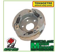 Bauletto nero goffrato con catadiottri rossi senza piastra e kit universale GIVI