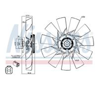 Frizione, ventola radiatore NISSENS 86131