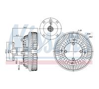 Frizione, ventola radiatore NISSENS 86226