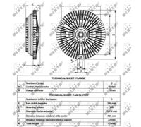 Frizione, ventola radiatore NRF 49540