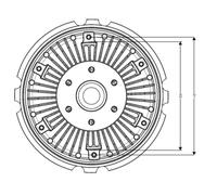 Frizione, ventola radiatore NRF 49565