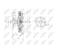 Frizione, ventola radiatore NRF 49573