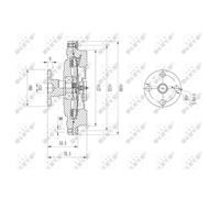 Frizione, ventola radiatore NRF 49630