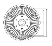 NRF Frizione ventola radiatore 49777 - Ricambio compatibile con IVECO Stralis Hi-Way / S-WAY
