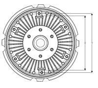 NRF Frizione ventola radiatore 49777 - Ricambio compatibile con IVECO Stralis Hi-Way / S-WAY