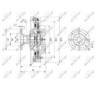 Frizione, ventola radiatore NRF 49626