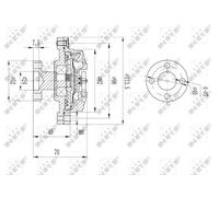 Frizione, ventola radiatore NRF 49609
