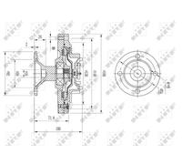 Frizione, ventola radiatore NRF 49612