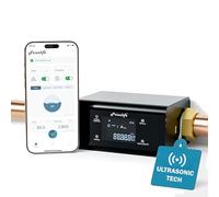 Frizzlife LP365 Smart Monitore dell'Acqua e Spegnimento Automatico - Rilevamento Micro Perdite Ultrasonico 0,04L/min, APP Wi-Fi Controllo Remoto, Monitoraggio Flusso/Temperatura in Tempo Reale, Report