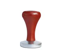 FRJOKPVIM Pressino For Caffè Espresso In Legno Massello Con Manico In Legno Nero, Base Piatta, 51 Mm, 53 Mm, 58 Mm, Martello For Pressatura Della Polvere Di Caffè Manuale(Wood-53mm)