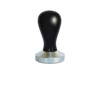FRJOKPVIM Pressino For Caffè Espresso In Legno Massello Con Manico In Legno Nero, Base Piatta, 51 Mm, 53 Mm, 58 Mm, Martello For Pressatura Della Polvere Di Caffè Manuale(Black-53mm)