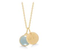 Frk. Lisberg - Maternità Aqua Calcedonio Ciondolo Collana - - Accessories - Donna - Giallo - M