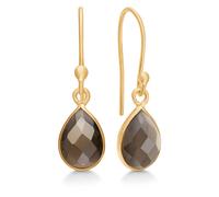 Frk. Lisberg - Orecchini a goccia in quarzo fumé - -Accessories -Donna -Giallo -ONE SIZE