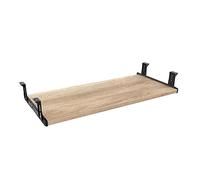 FRMSAET Accessori per mobili Accessori per ufficio 53 cm/ 60 cm/ 76 cm Cassetto per tastiera Vassoio Supporto in legno Sotto la scrivania Piattaforma regolabile in altezza. (76 cm, Burlywood)