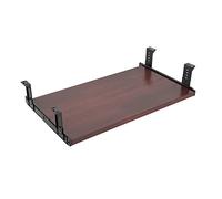 FRMSAET Accessori per mobili Accessori per ufficio 53 cm/ 60 cm/ 76 cm Cassetto per tastiera Vassoio Supporto in legno Sotto la scrivania Piattaforma regolabile in altezza. (60 cm, Mogano)