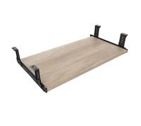 FRMSAET Accessori per mobili Accessori per ufficio 53 cm/ 60 cm/ 76 cm Cassetto per tastiera Vassoio Supporto in legno Sotto la scrivania Piattaforma regolabile in altezza. (60 cm, Burlywood)