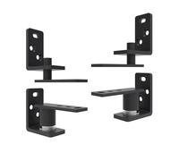 FRMSAET Cerniere per porte girevoli ad angolo regolabile Cerniere a perno per porte a gravità Chiusura automatica e oscillazione a due vie (Nero, confezione da 2)