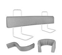 Froadp 100 cm, set di protezione per i bordi del letto per bambini, regolabile in altezza, protezione antiscivolo, per letto con chiusura lampo, deformabile, morbida, ringhiera di sicurezza per