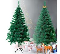 Froadp 150 cm Albero di Natale Artificiale Albero di Decorazione in PVC con Supporto Montaggio Rapido Decorazione Natalizia Albero di Natale Artificiale per Interni ed Esterni (Verde)