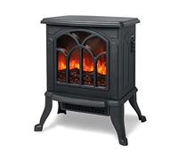Froadp 1500W Caminetti Elettrici, Riscaldatore Elettrico a Parete, Termostato Nero Della Stanza del Camino Elettrico Portatile, Stufa del Riscaldatore con LED Effetto Fiamma