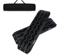 Froadp 2 Pezzi HDPE Piste di Recupero Traction Aid Recovery Board Piste Fuoristrada per Aiuta le Gomme a Uscire Dalla Fanghiglia Tappetino Piastre Fascia di Trazione per SUV RV Car Truck (Nero)