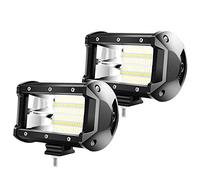 Froadp 2x 72W Fari Supplementari per Moto a LED Faro Barra Luminosa Offroad Proiettori Impermeabile IP67 Luce di Retromarcia Set Lampada da Lavoro per Camion Trattore SUV UTV ATV