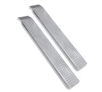 Froadp 2x Rampe di Carico per Auto Coppia di Rampe con Antiscivolo Zincata Rampa di Accesso Marciapiede per Veicoli Motociclistici ATV Auto Moto Carico Massimo 400KG (160x22,5x4,5cm)