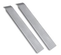 Froadp 2x Rampe di Carico per Auto Coppia di Rampe con Antiscivolo Zincata Rampa di Accesso Marciapiede per Veicoli Motociclistici ATV Auto Moto Carico Massimo 400KG (135x23x4,5cm)