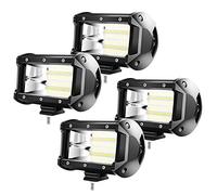 Froadp 4x 72W Fari Supplementari per Moto a LED Faro Barra Luminosa Offroad Proiettori Impermeabile IP67 Luce di Retromarcia Set Lampada da Lavoro per Camion Trattore SUV UTV ATV