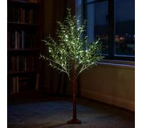 Froadp Albero di Natale artificiale a LED, 180 cm, con 300 LED a luce bianca fredda, decorazione natalizia per Natale, Halloween, feste, interni ed esterni