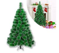 Froadp Albero di Natale Artificiale con Supporto PVC Albero di Natale di Simulazione Christmas Tree per Natale Decorazioni Interne ed Esterne (Aghi di Abete Verde con Effetto Neve, 120cm)