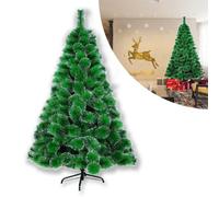 Froadp Albero di Natale Artificiale con Supporto PVC Albero di Natale di Simulazione Christmas Tree per Natale Decorazioni Interne ed Esterne (Aghi di Abete Verde con Effetto Neve, 180cm)