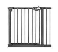 Froadp Cancelletto di Sicurezza per Bambini e Animali, Barriera di Protezione della Porta per Cani, Cancello per Scale Senza Trapano, Porta Grata per Bambino, Cancelletti Interni(Nero, 85-95cm)
