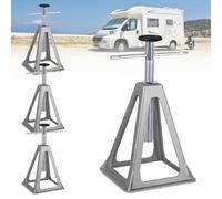 Froadp Cavalletto di Supporto Veicolo a Motore Cavalletti per Martinetti Regolabili in Altezza Cavalletti Sostegno Portata Massima 1T per Accessori di Stabilizzazione di Caravan Camper Rimorchi (4 pz)