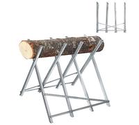 Froadp Cavalletto per il Taglio della Legna in Acciaio Cavalletto per Sega Supporto Pieghevole per Sega con Maniglie e Denti Supporto Motosega per Taglio Legna Capacità di Carico Fino a 150kg