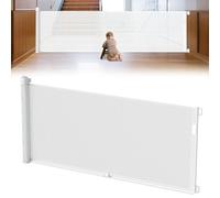 Froadp Griglia di protezione per porta in PVC, estraibile, per bambini e animali domestici, tenda a rullo retrattile, barriere per cani, griglia di barriere mobili (0-300 cm, bianco)