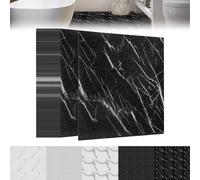 Froadp Pavimento autoadesivo in PVC, 30 x 30 cm, effetto piastrelle, 2,5 m², antiscivolo, impermeabile, per soggiorno, cucina, bagno e balcone, 27 pezzi, tipo E