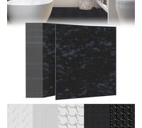 Froadp Pavimento autoadesivo in PVC, 30 x 30 cm, effetto piastrelle, 2,5 m², antiscivolo, impermeabile, per soggiorno, cucina, bagno e balcone, 27 pezzi, tipo D