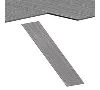 Froadp Pavimento in PVC autoadesivo, 2,51 m², effetto legno, piastrelle adesive in vinile, 18 pezzi, in vinile, antiscivolo, impermeabile, per porta d'ingresso, cucina, balcone (rovere notte)
