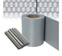 Froadp Pellicola di Privacy Grigio per Giardino, 19cm Frangivista per Recinzione in PVC con Clip di Fissaggio, Barriera Ombreggiante per Doppio Recinzioni, Schermi Divisori Opaca per Balcone (70m)