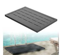 Froadp Piastre in plastica antiscivolo per doccia solare e doccia, design a strisce, per esterni, resistenti alle intemperie, per piscine, listelli per docce, doccia da giardino, sauna