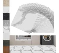 Froadp Piastrelle autoadesive in PVC 30 x 30 cm, effetto piastrelle quadrate, pavimento in vinile per soggiorno, cucina, balcone, antiscivolo, impermeabile (Tipo 3, 54 pezzi - 5,02m²)