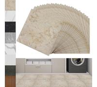 Froadp Piastrelle autoadesive in PVC 30 x 30 cm, effetto piastrelle quadrate, pavimento in vinile per soggiorno, cucina, balcone, antiscivolo, impermeabile (Tipo 5, 27 pezzi - 2,51m²)